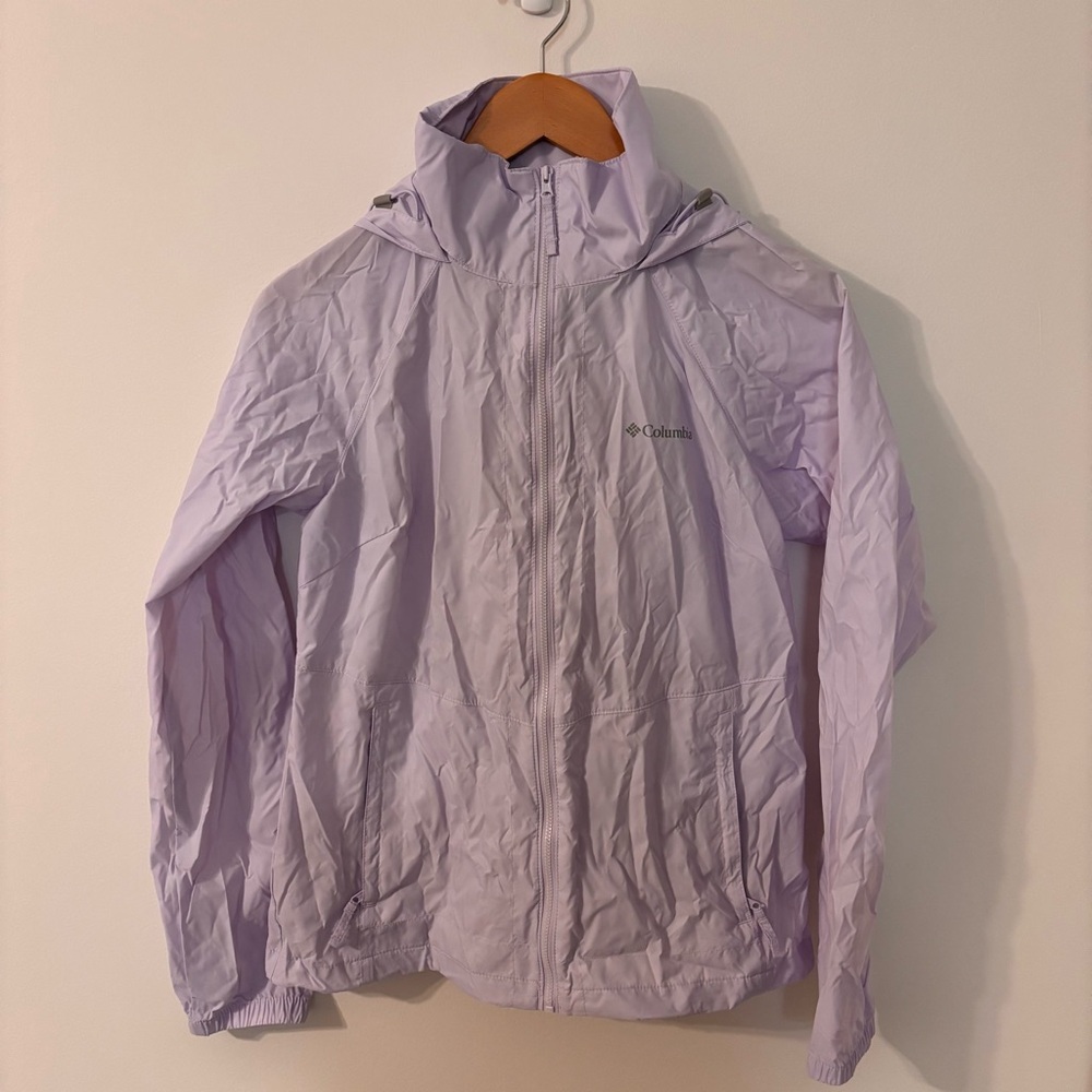 Columbia Lavender Windbreaker Jacket Small GUC